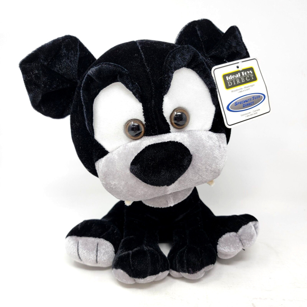 10” Ideal Toys Direct Black Dog Pup Puppy Stuffed Animal Plush
